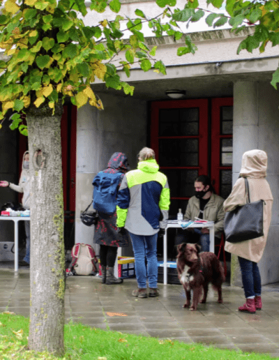 Photographie de l'accueil des volontaires à un cleanwalk collectif