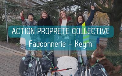 Action Propreté Collective – Fauconnerie et Keym !